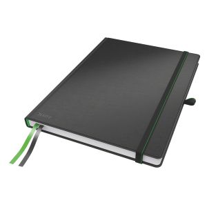 Leitz Notizbuch A4, liniert, schwarz 80 Blatt, Stifthalter, SPEZIALBESTELLUNG