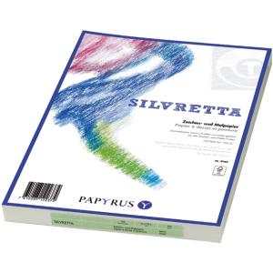 Zeichenpapier Silvretta A4 180 gm2 weiss Packung à 100 Blatt